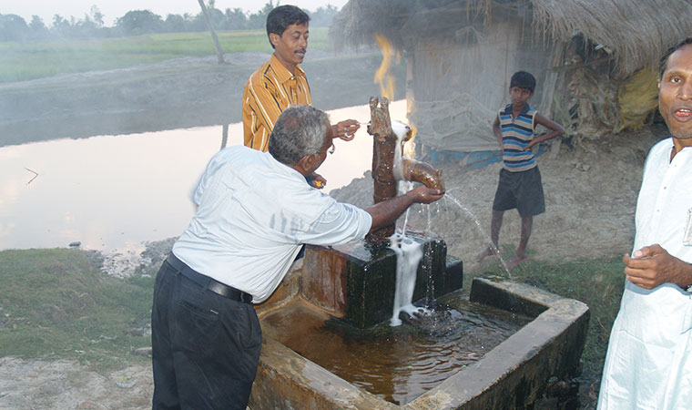 blessing for the new water supply